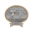 Flag Football, Oval Sport Legend Plates - 8"