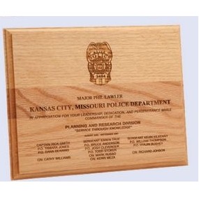 Employee Recognition Award Plaques (7"x9")