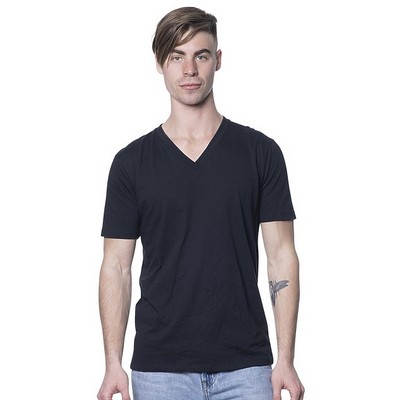 Unisex 50/50 Fine Jersey Blend V-Neck Tee Shirt