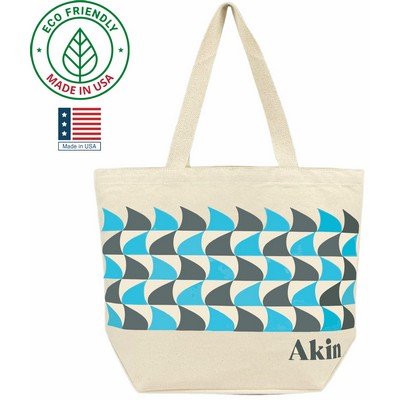 Patriot Canvas Grocery Tote Bag Made in USA Eco Friendly E2E