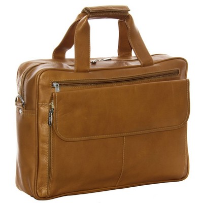 Slim Top Zip Laptop Briefcase