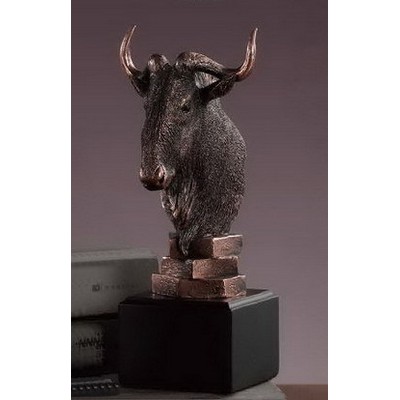 Wildebeest Head, 4"W x 8.5"H