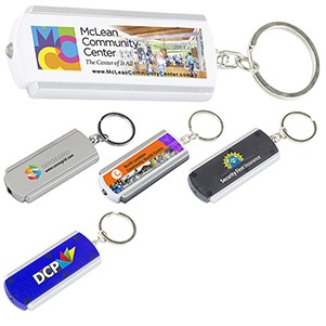 "Voyager FC" PhotoImage® Full-Color Imprint Slim Keyholder Keylight w/Bright White LED Light