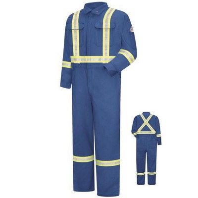 Bulwark® Men's 6 Oz. Premium Coverall w/Reflective Striping