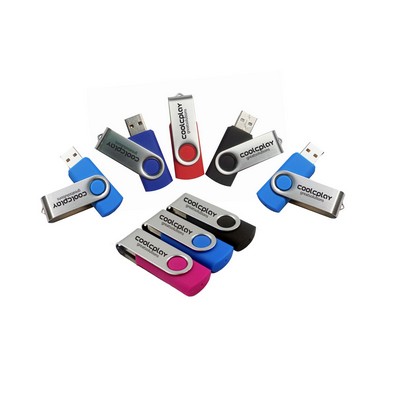 Colorful 1 GB USB Flashdrive w/ Swivel Cap