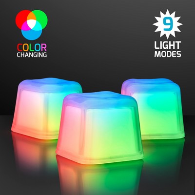 Hollywood Ice Multicolor LED Glow Cubes - BLANK