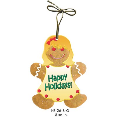 Gingerbread Girl Gift Shop Ornament (8 Square Inch)