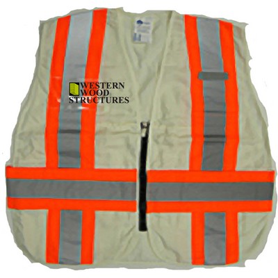 White incident command vest, (regular and jumbo)