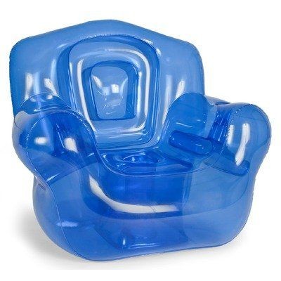 Blue Inflatable Chair (41"W x 38"H x 35"D)