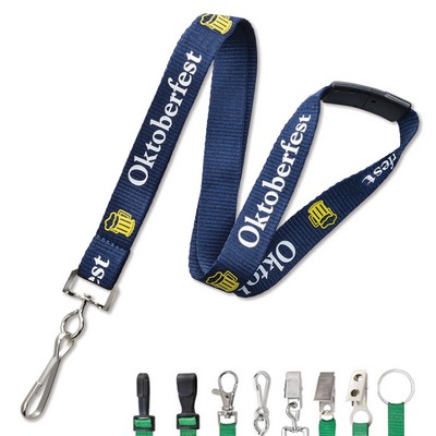 RUSH 3/8" Custom Silkscreen Lanyards