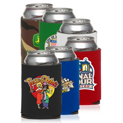 Full Color Budget Collapsible Can Coolers