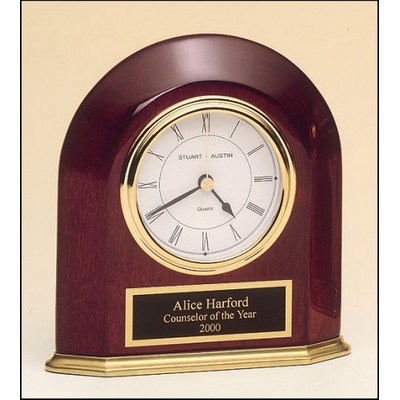 Rosewood Arched Table Clock Award (5.625"x5.875")