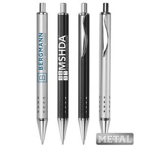 Union Printed - Pinpoint Metal Clicker Pens with 1-Color Logo