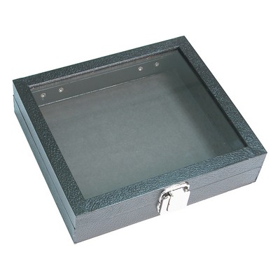 Square Glass Top Lid Display Tray Case