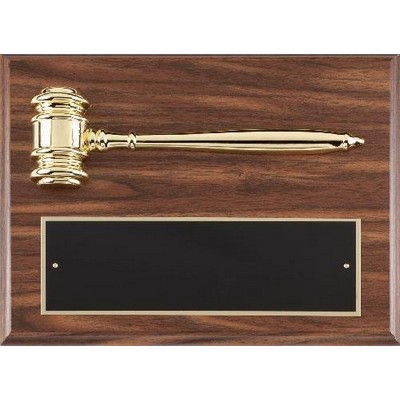 Gavel Plaque 12 x 9"