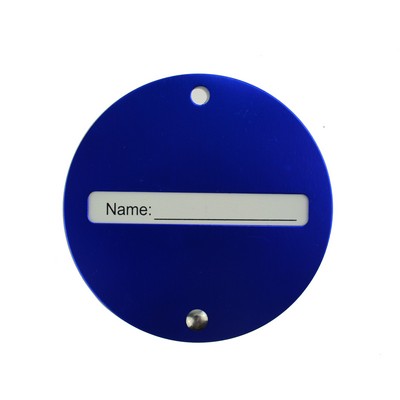 Durable Round Aluminum Luggage Tag