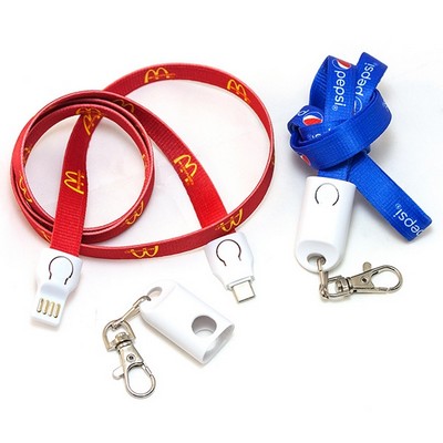 3 in 1 Lanyard USB Cable