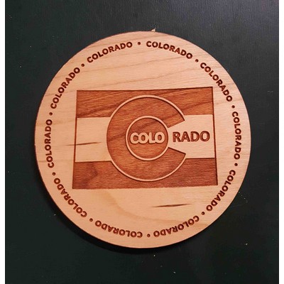 3.5" - Colorado Hardwood Coasters