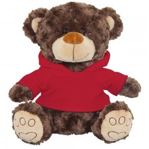 10" Plush Toy Brown Bear Stuffed Animal With Customizable T-Shirt