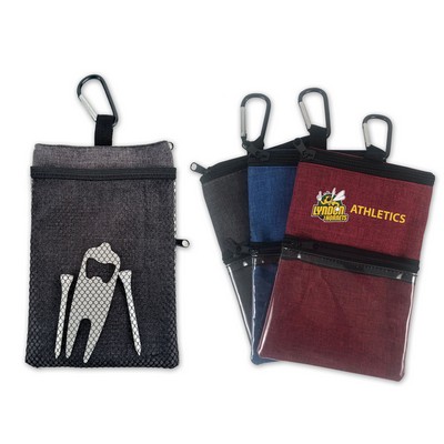 Heathered Sports Accessory Pouch