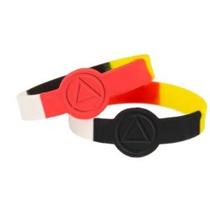 Custom Figured Emobssed Silicone Wristband