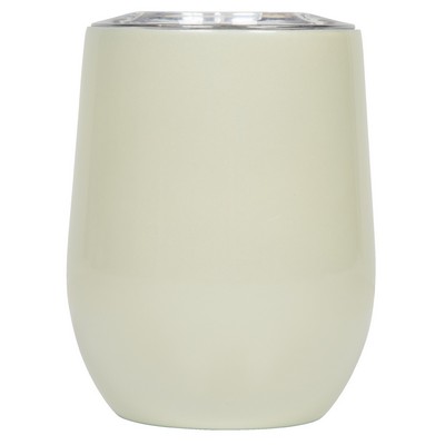 350mL Pearl White Wine Tumbler with Pressure Fit Lid