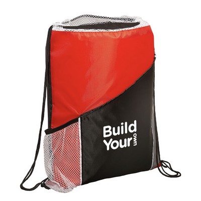 Drawstring Sports Bag with Pockets