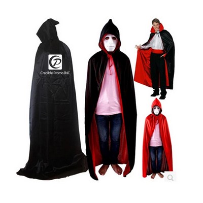 Unisex Full Length Hooded Cape Cloak