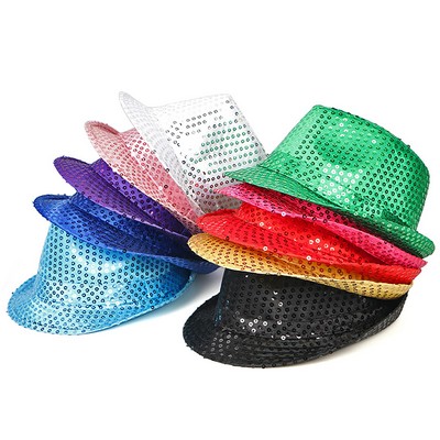 Novelty Fedora Hat with Sequins