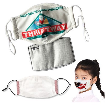 Youth Size Full Color Reusable Face Mask