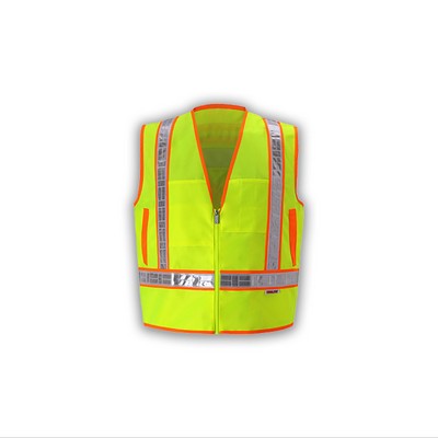 Zipper Front Oralite® Lime High Viz Vest