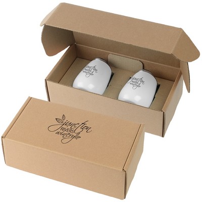 Stainless Steel Stemless Wine Glasses Gift Box Set