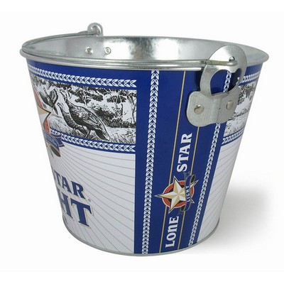 5 Quart Metal Ice Bucket With Bottle Opener