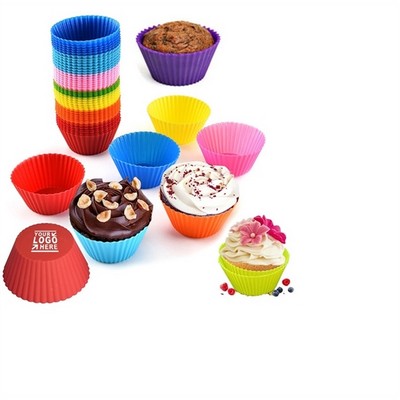 Reusable Silicone Non-stick Baking Cups, Cake Mould