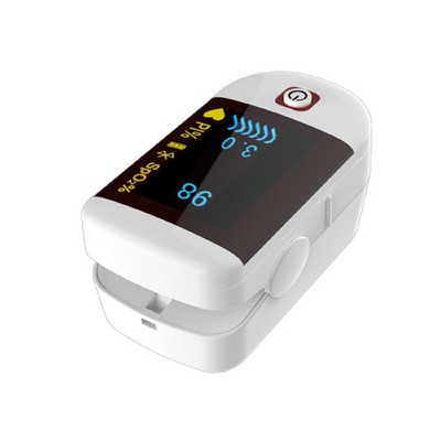 Portable Digital Fingertip Pulse Oximeter - White