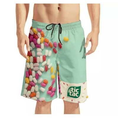 Men's All Over Print Board Shorts w/Full Color Printing