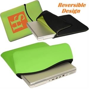 Reversible Neoprene Laptop Sleeve w/ Custom Imprint 15"x 11"