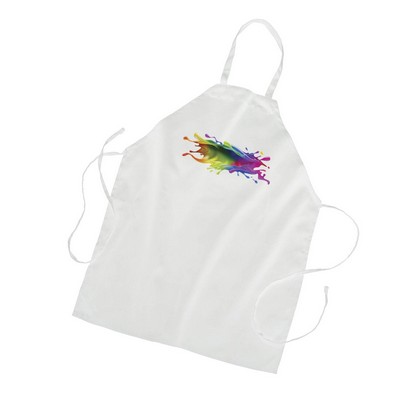 White Twill Wide Bib Butcher Apron - 1 Color (28"x34")