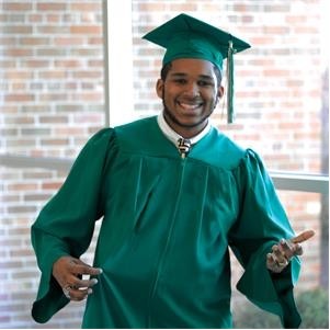 Matte Graduation Cap & Gown Set with Tassel