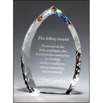 Lambent Flame Crystal Award 6" X 8"