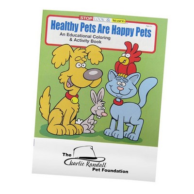 Healthy Pets Are Happy Pets Coloring Book