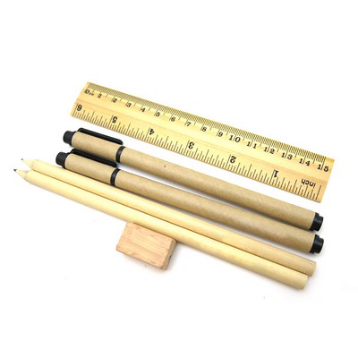 Brown Paper Pen Set