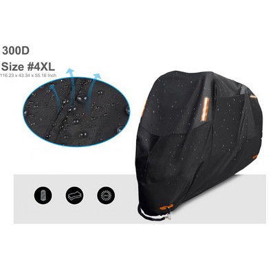 300D Size#4XL Waterproof Sun Motorcycle Cover