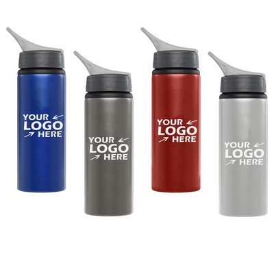 24 Oz. Flip Top Aluminum Bottle with Large Handle ¨C Cold water Only