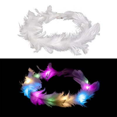 LED Feather Headband