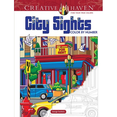 Creative Haven City Sights Color By Number