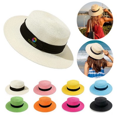 Straw Wide Brim Sun Hat