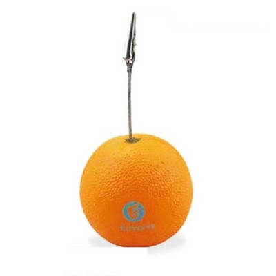 PU Orange Stress Ball Memo Holder