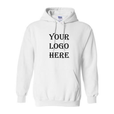 Gildan® Heavy Blend™ Hooded White Sweatshirt