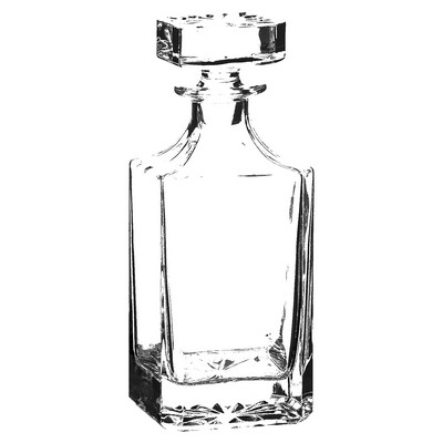 810ml Rectangular Glass Decanter with Gift Box, 9-1/4"H